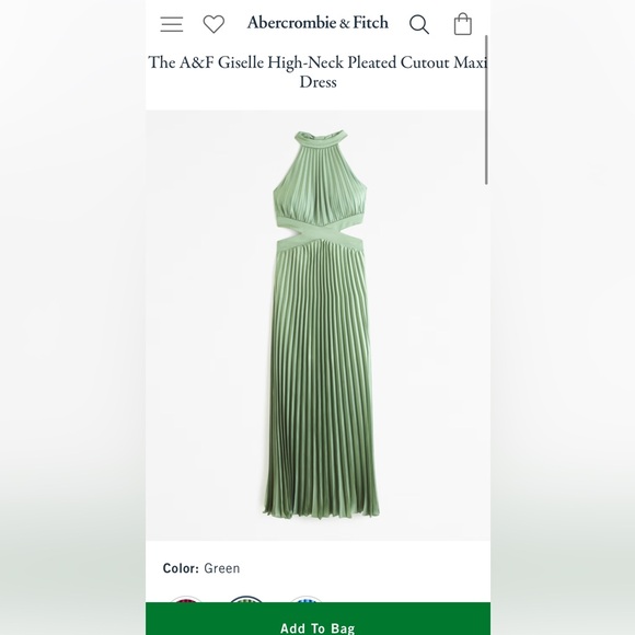 Abercrombie & Fitch Dresses & Skirts - Abercrombie high-neck pleated maxi dress. Size S